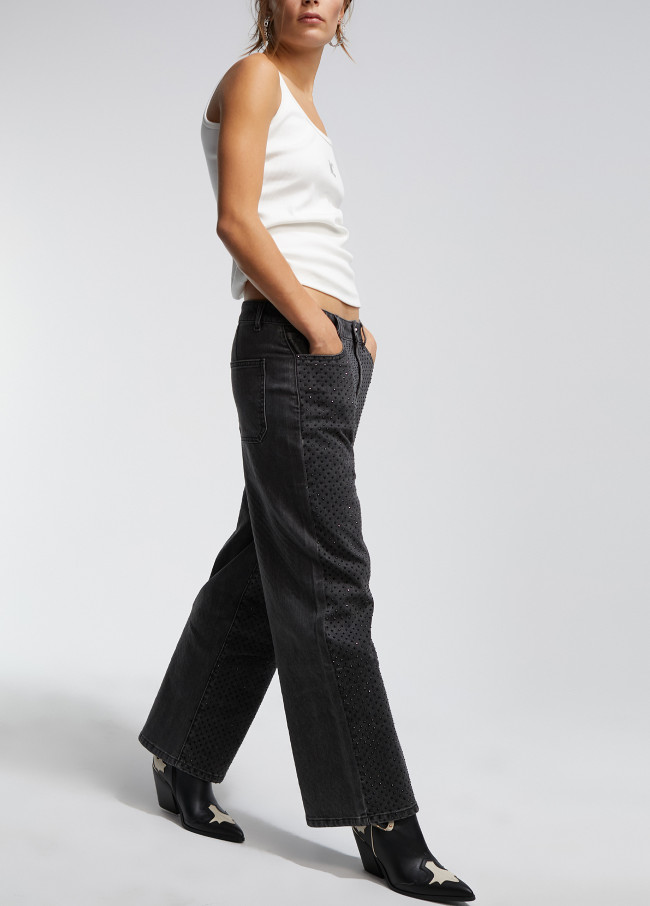 Jeans Strass-Detail