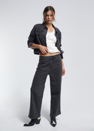 Jeansjacke Strass