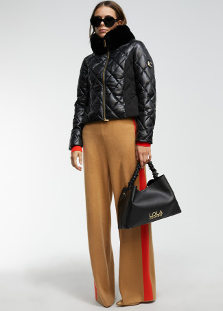 Shopper with Ruched Handle