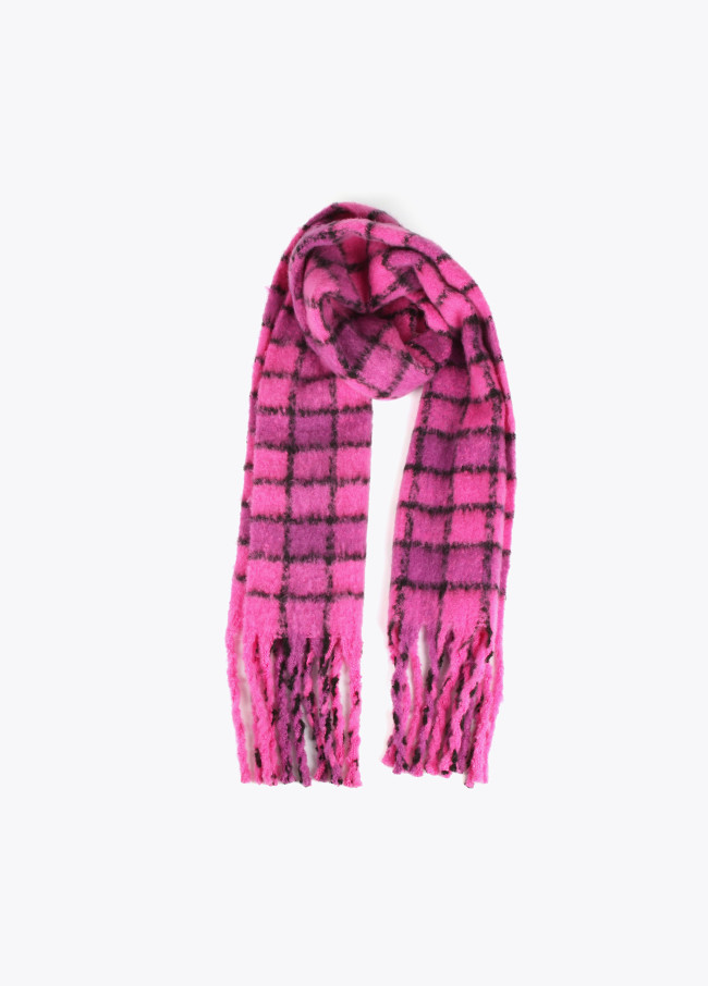 Amazon.com: Large Chunky Plaid Scarf Checked Oversized