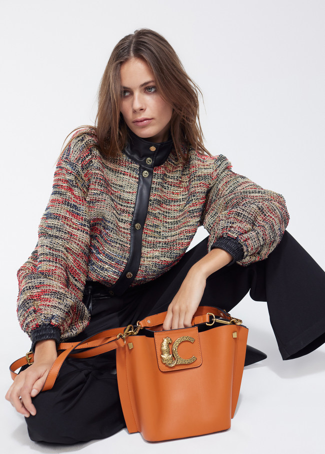 Animal logo crossbody bag