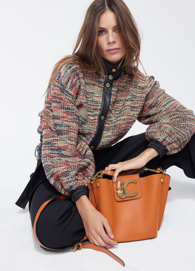 Animal logo crossbody bag