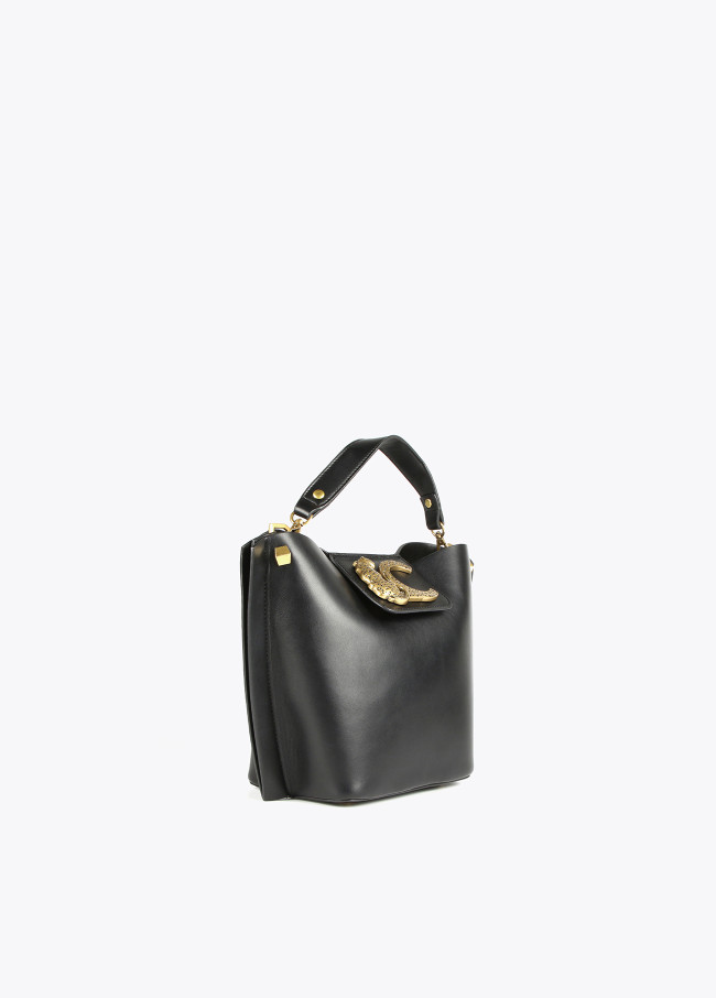 Animal logo crossbody bag