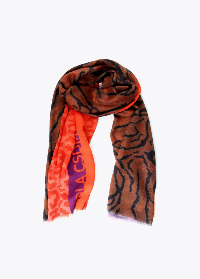 Foulard imprimé animal