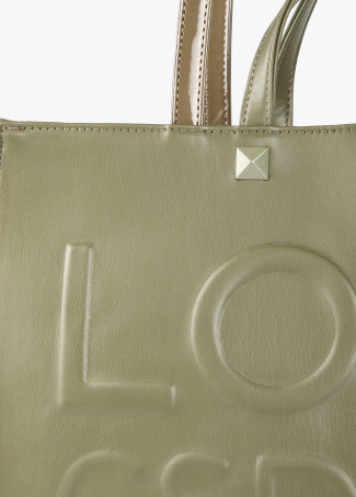 Tote bag com logótipo em relevo