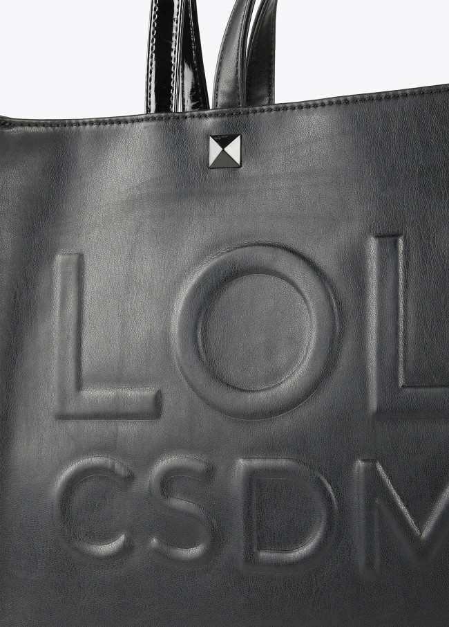 Tote bag com logótipo em relevo