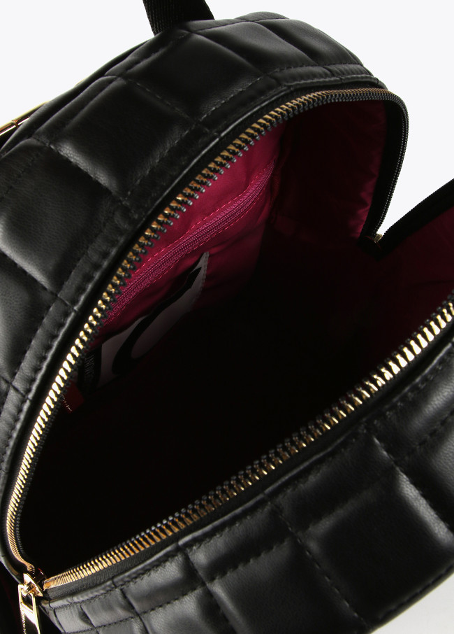 Quilted check backpack