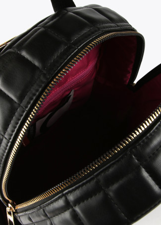 Quilted check backpack