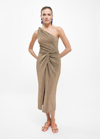 Top corto en tejido lurex