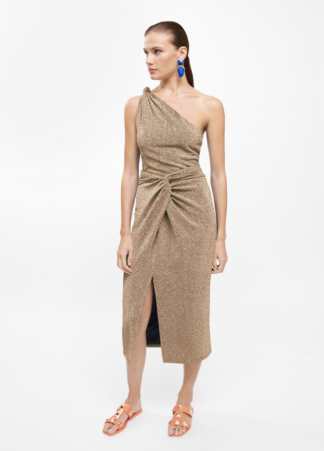 Top corto en tejido lurex