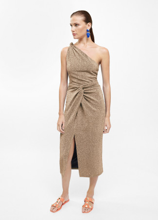 Top corto en tejido lurex