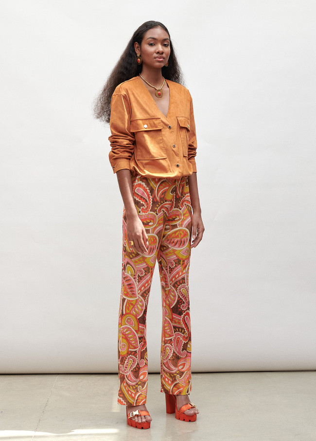 Bomber imitação de camurça