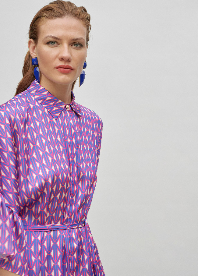 Ruffled Sleeve Dress