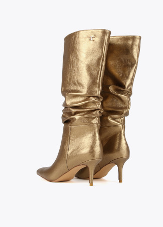 Botas de cano franzido