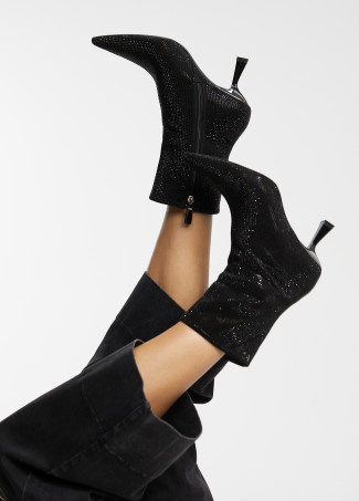 Bottines effet brillant