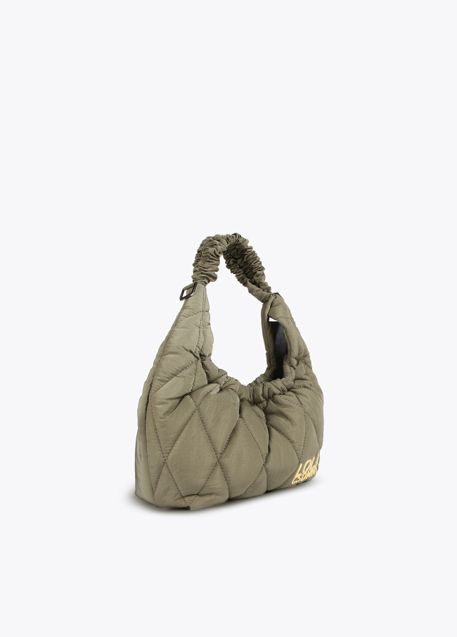 Borsa a tracolla imbottita tracolla intrecciata