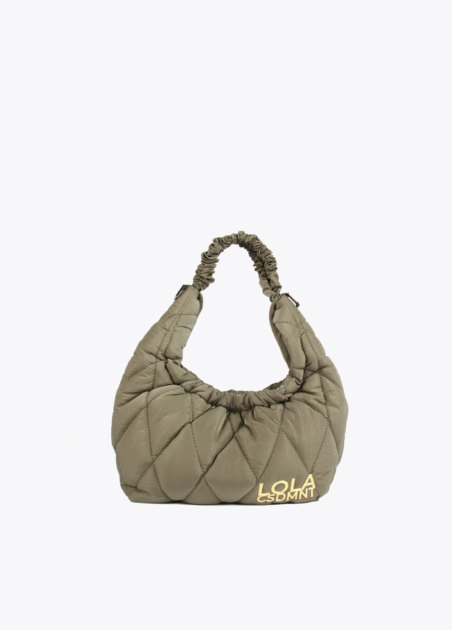 Bandolera acolchada asa trenzada