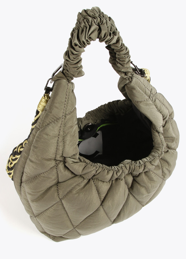 Bandolera acolchada asa trenzada