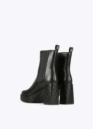 Bottines noires plateforme