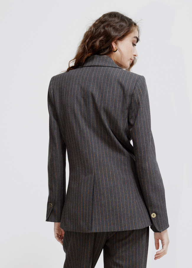Pinstriped blazer