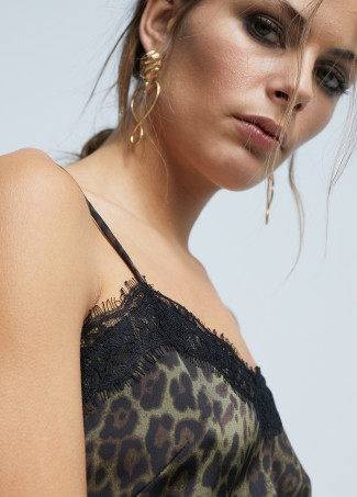 Top motif imprimé animal