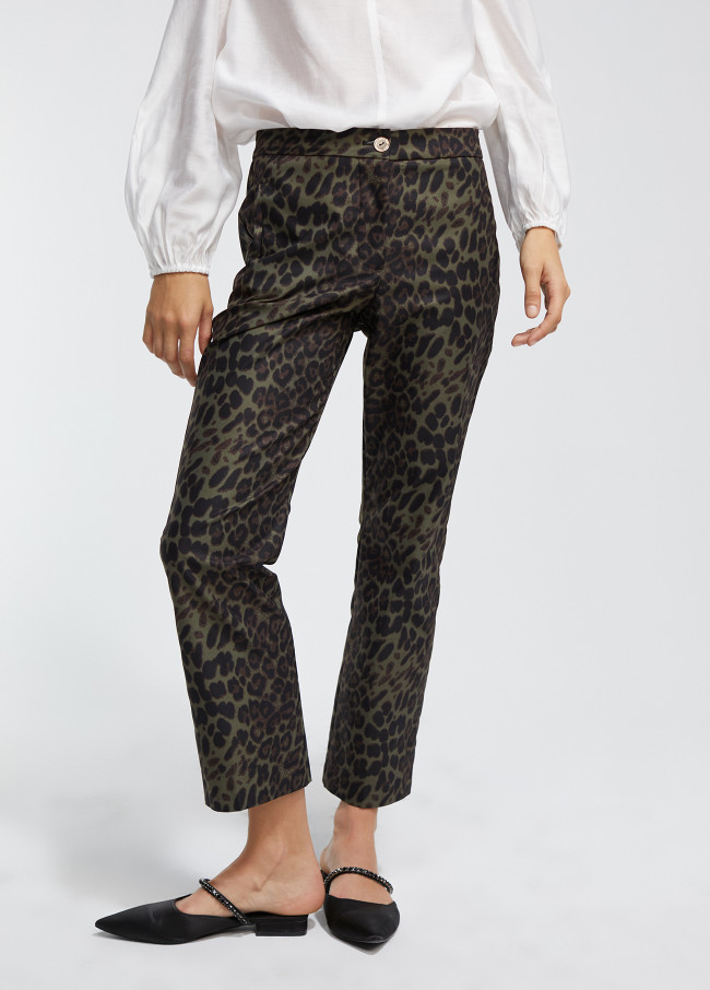 Hose mit Animal Print