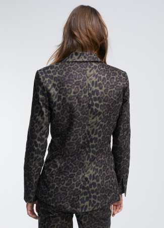 Animal print blazer