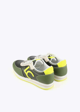 Chaussures de sport vert et vert citron