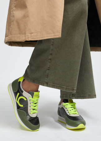 Sneaker in Grün und Limette