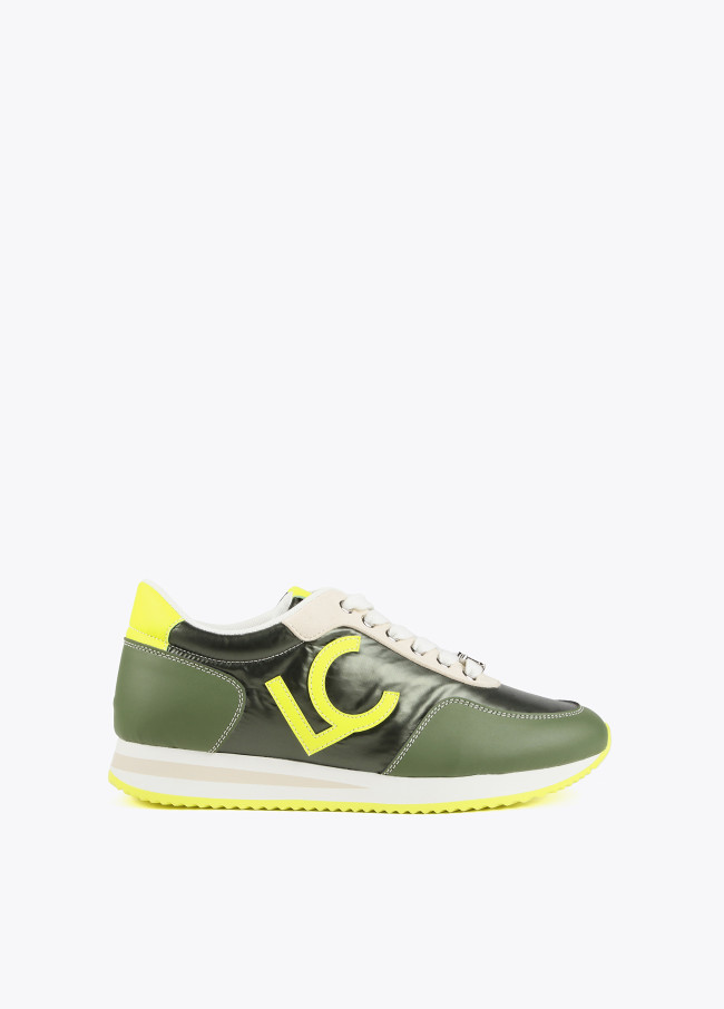 Sneakers verde e verde lime