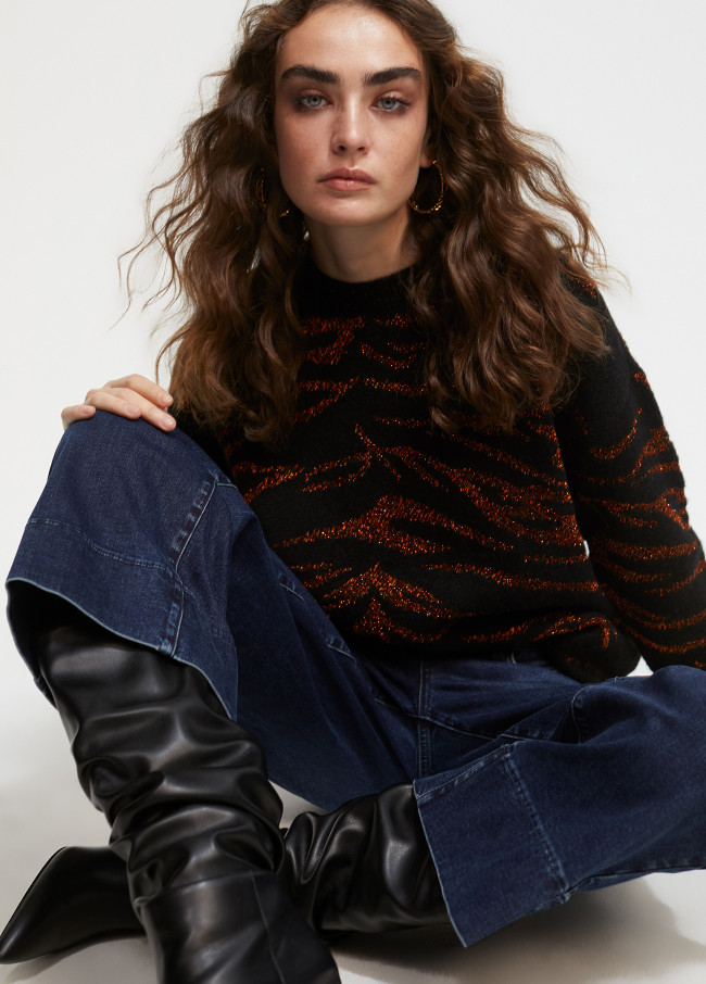 Pull en maille tricot