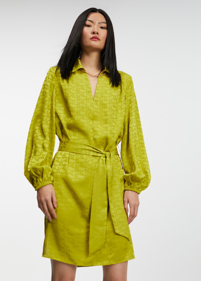 Logo print dress