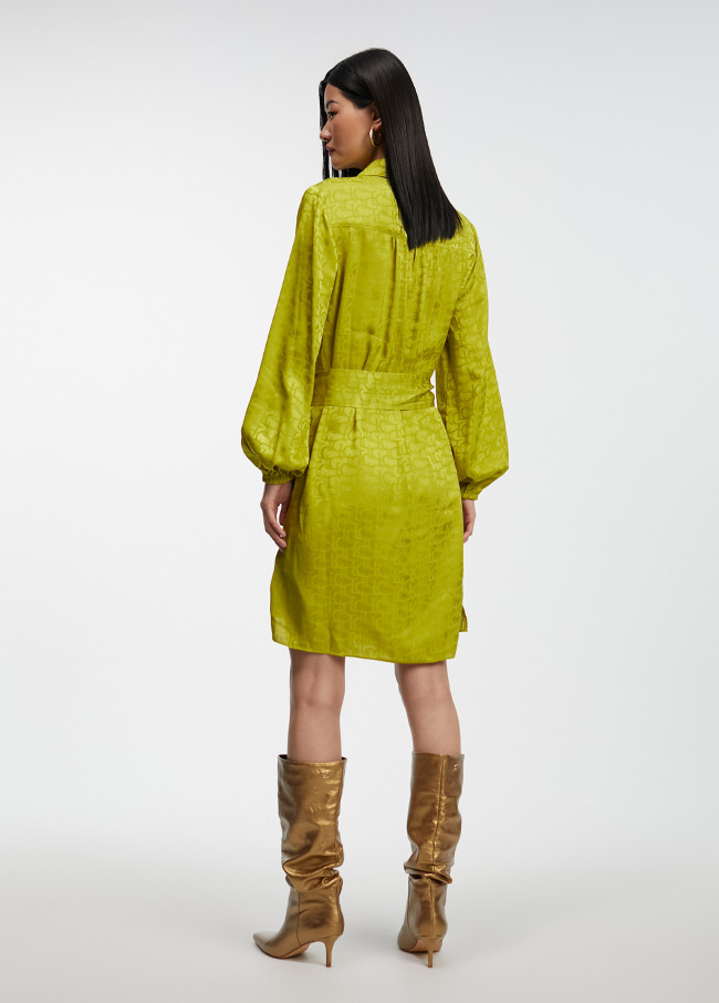 Logo print dress
