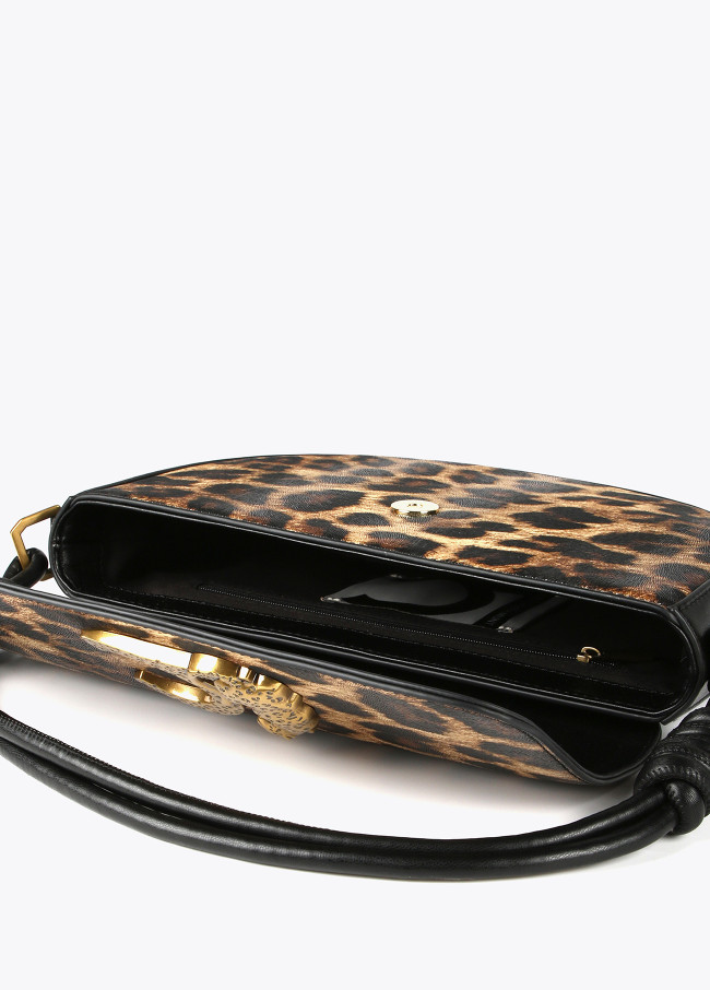 Bandolera media luna animal print