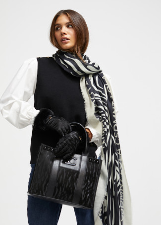 Shopper mit Zebra-Print