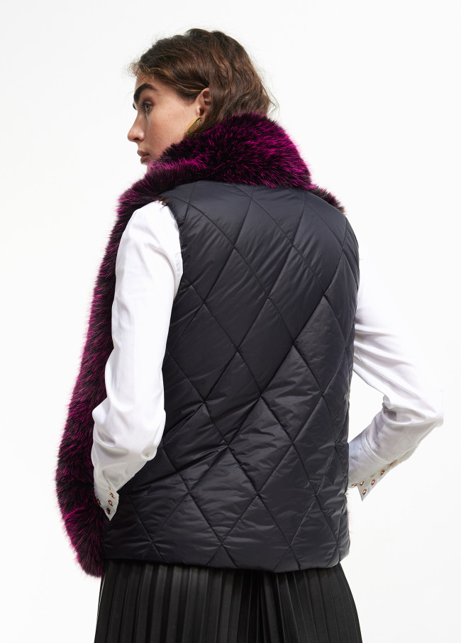 Faux fur waistcoat