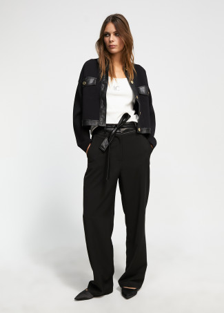 Veste courte en maille