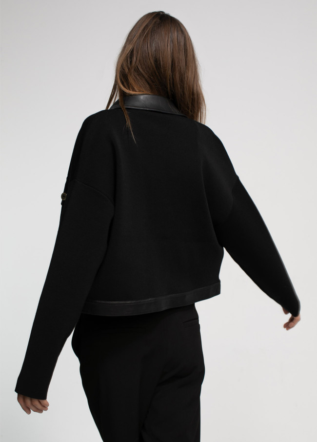 Veste courte en maille