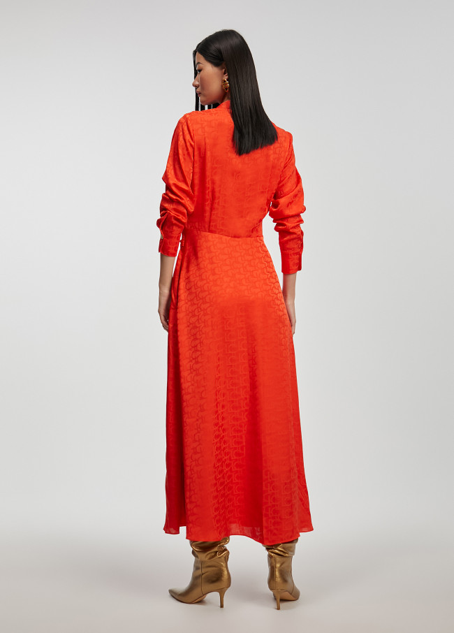 Vestido estampado logo