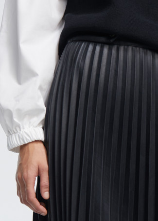 Faux leather skirt