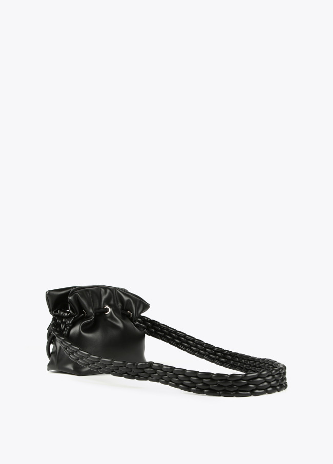 Borsa a tracolla manico intrecciato