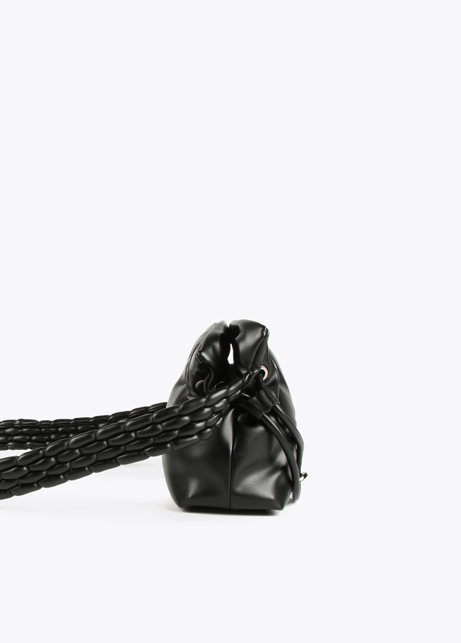 Crossbody bag with braided strap