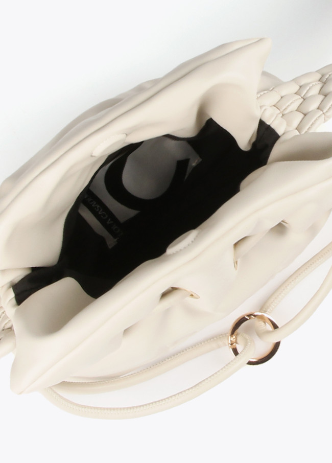 Crossbody bag with braided strap