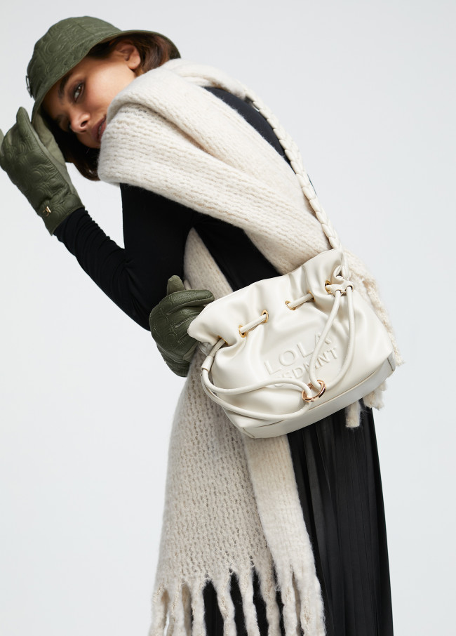 Crossbody bag with braided strap