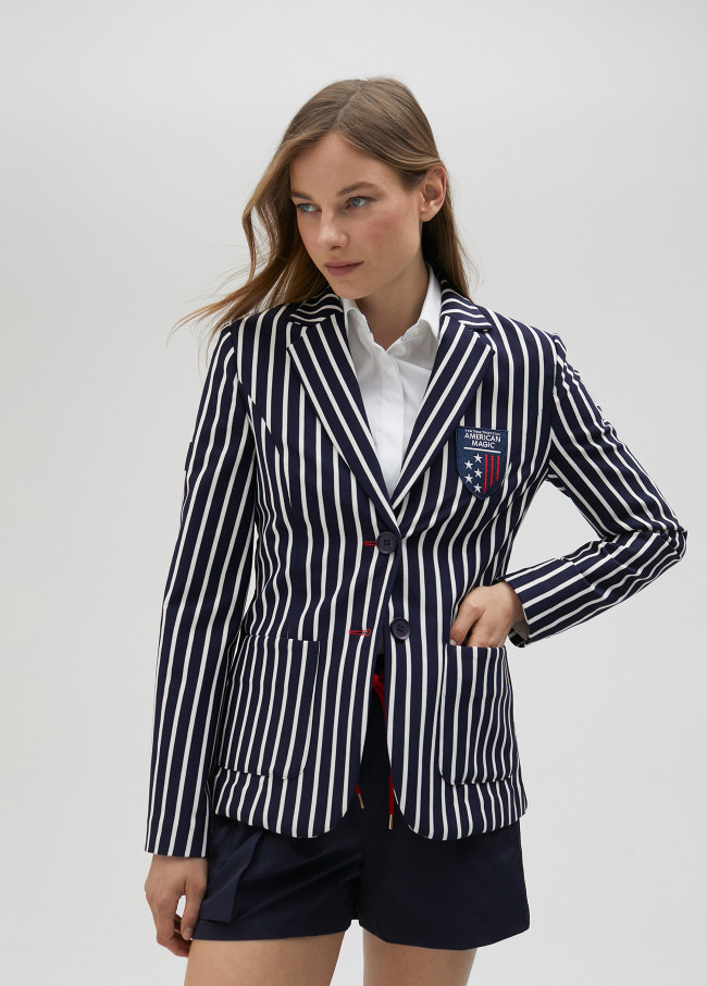 Striped knit blazer. Limited Edition