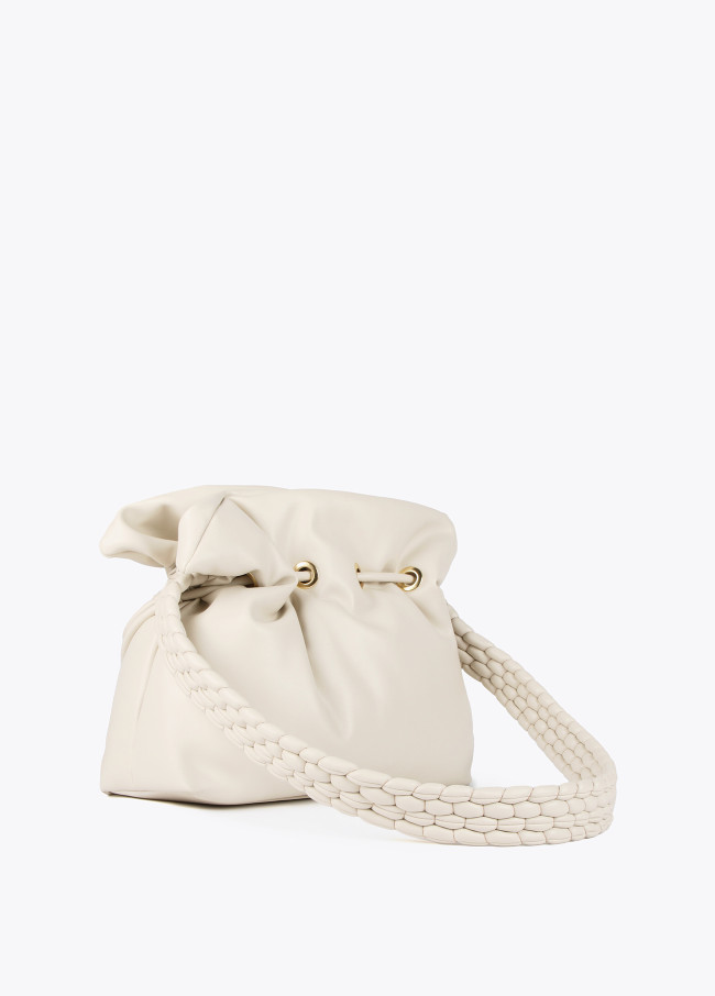 Tote bag with braided strap