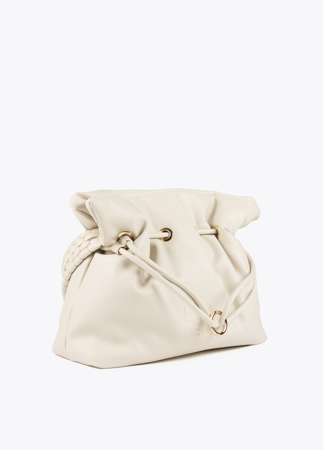 Shopper mit geflochtenem Griff