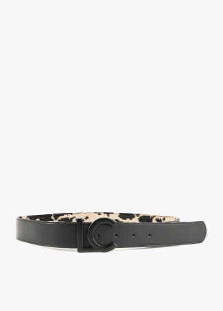 Cinturón reversible animal y negro