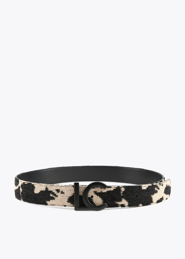 Cinturón reversible animal y negro