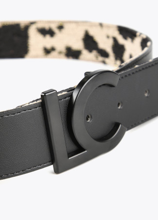 Ceinture réversible motif animal